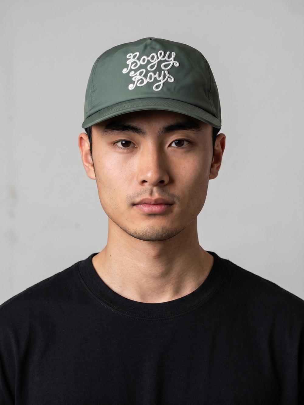 Bogey Boys Essential SnapBack Hat Green White Embroidered Golf Pickleball Sporty
